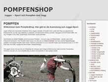 Tablet Screenshot of pompfenshop.de